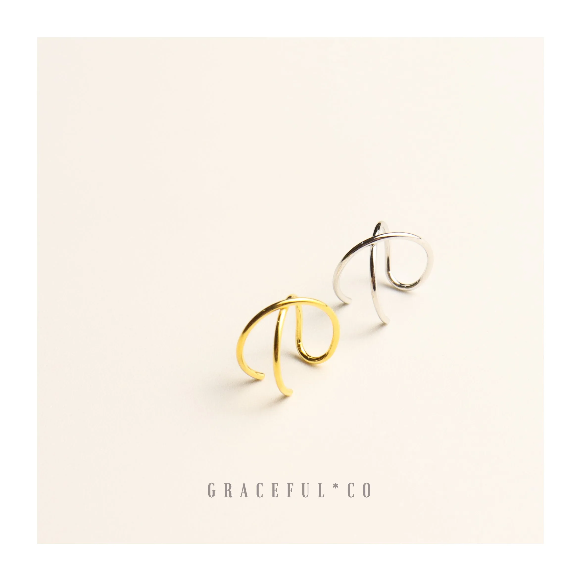 Simple Cross Ear Cuffs