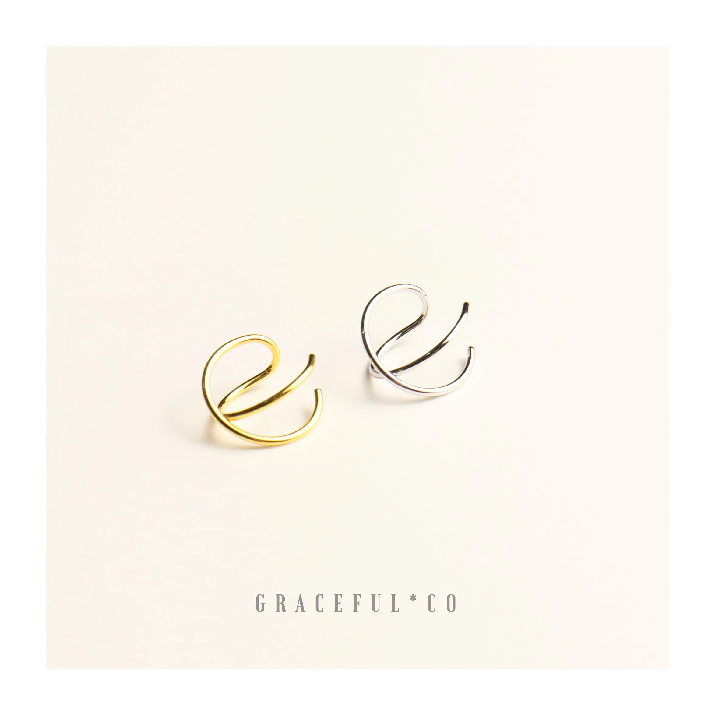 Simple Cross Ear Cuffs