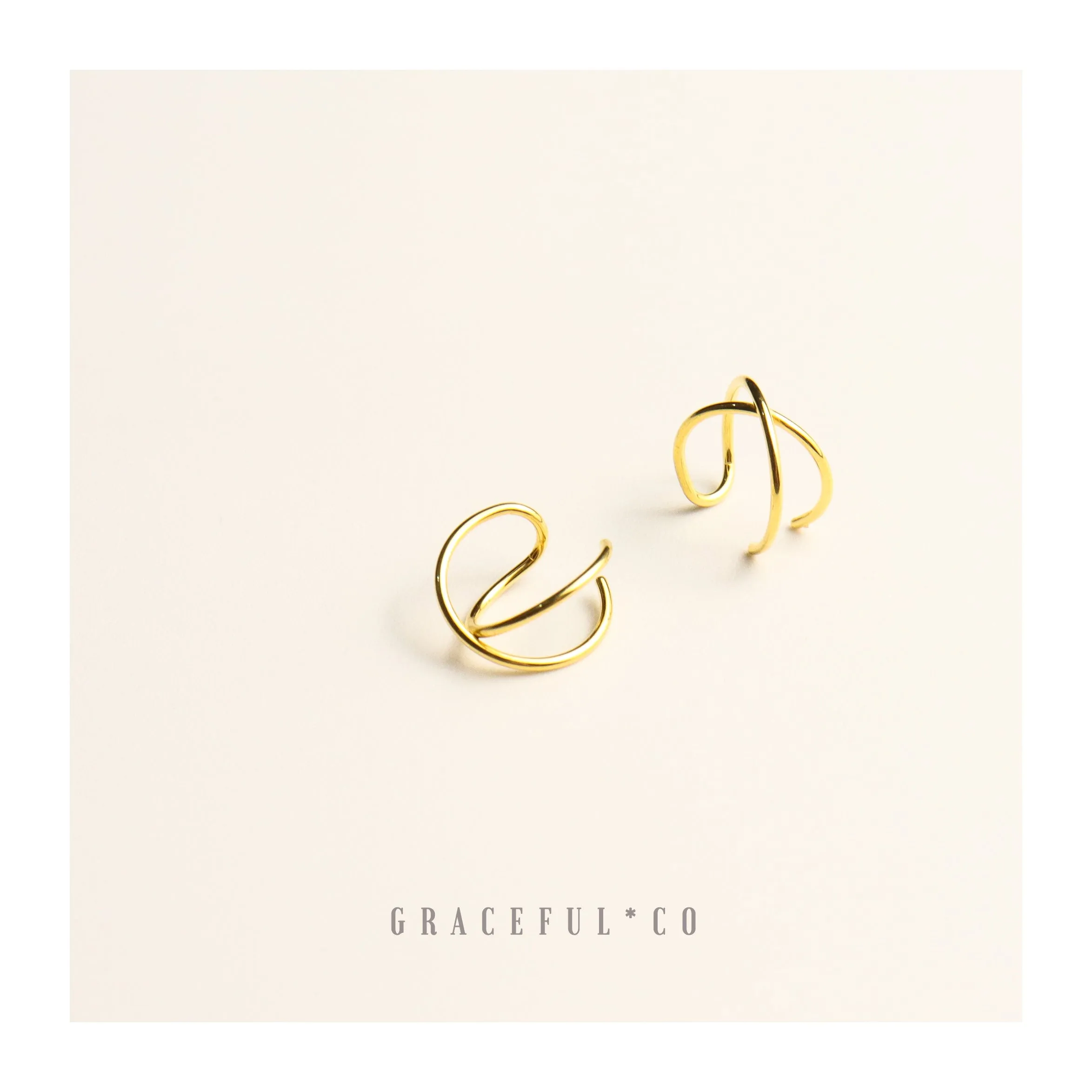 Simple Cross Ear Cuffs