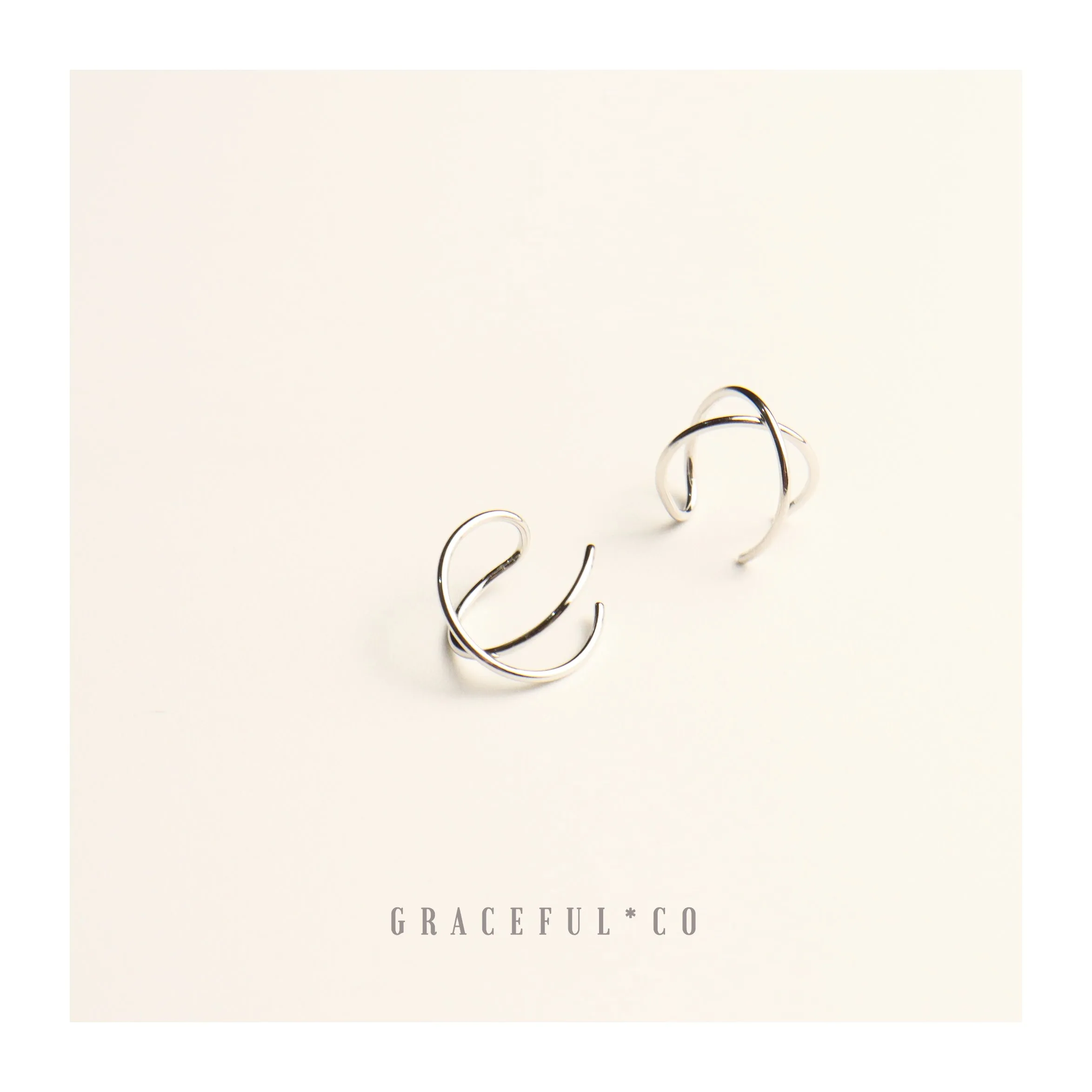 Simple Cross Ear Cuffs