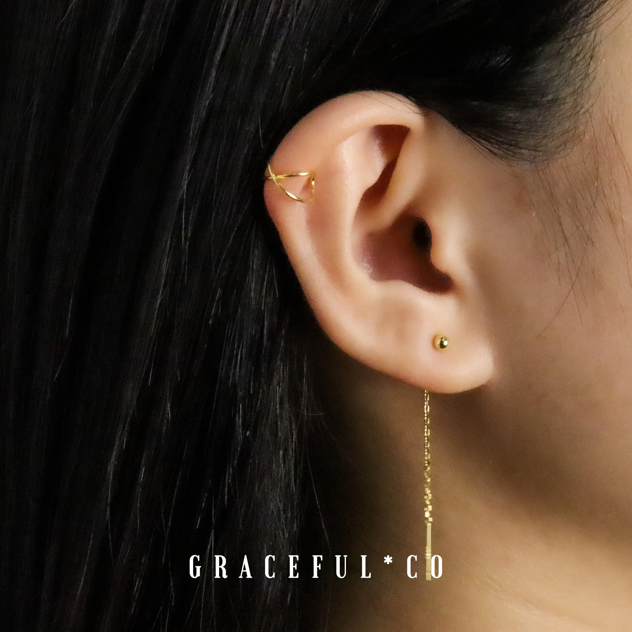 Simple Cross Ear Cuffs