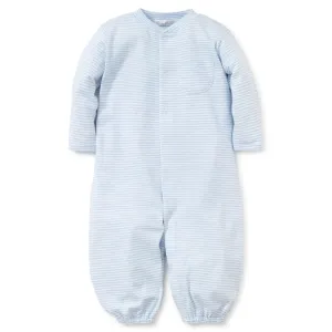 Simple Stripes Convertible Gown- Blue/White