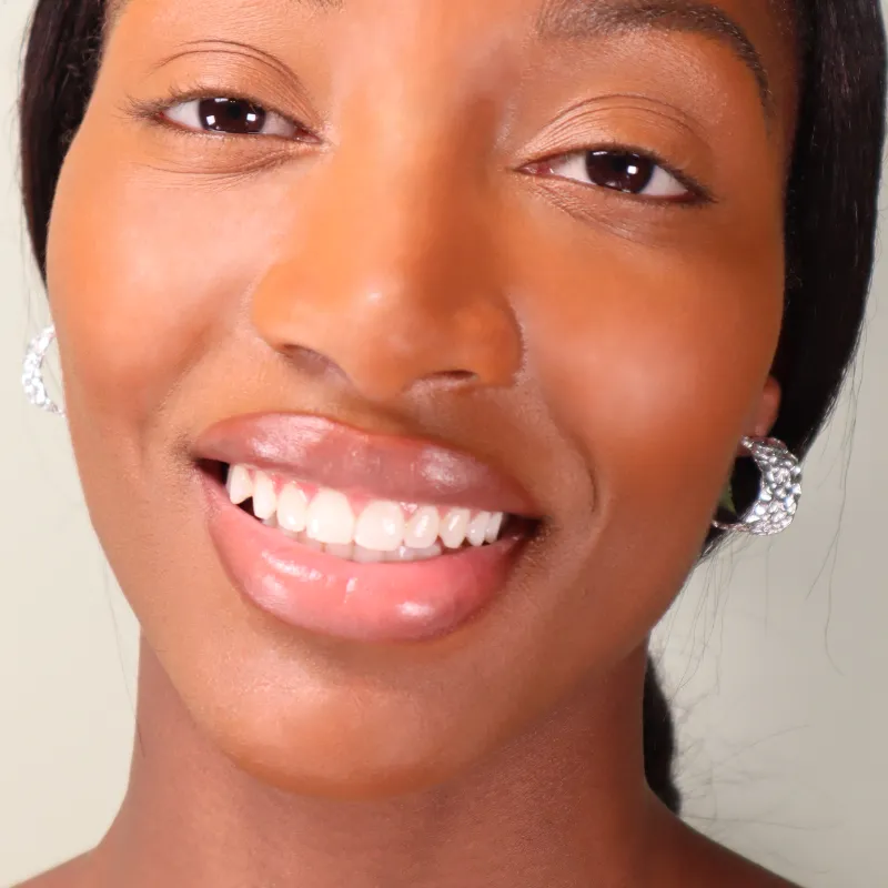 SMALL HAMMERED SILVER HOOPS