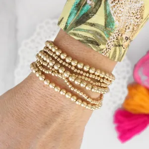 Small Multi Size Beaded Stack