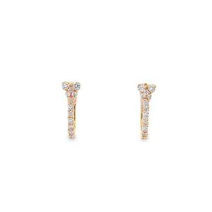 Sparkle Diamond Hoop Earrings By Gioielli Di Valenza