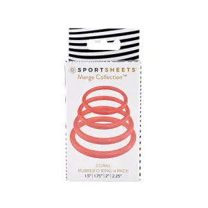 Sportsheets Merge Collection Coral Rubber O-Ring 4-Pack