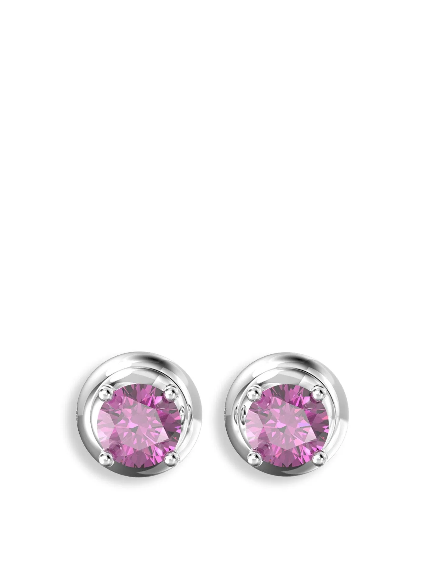 Stilla Round Cut Stud Earrings