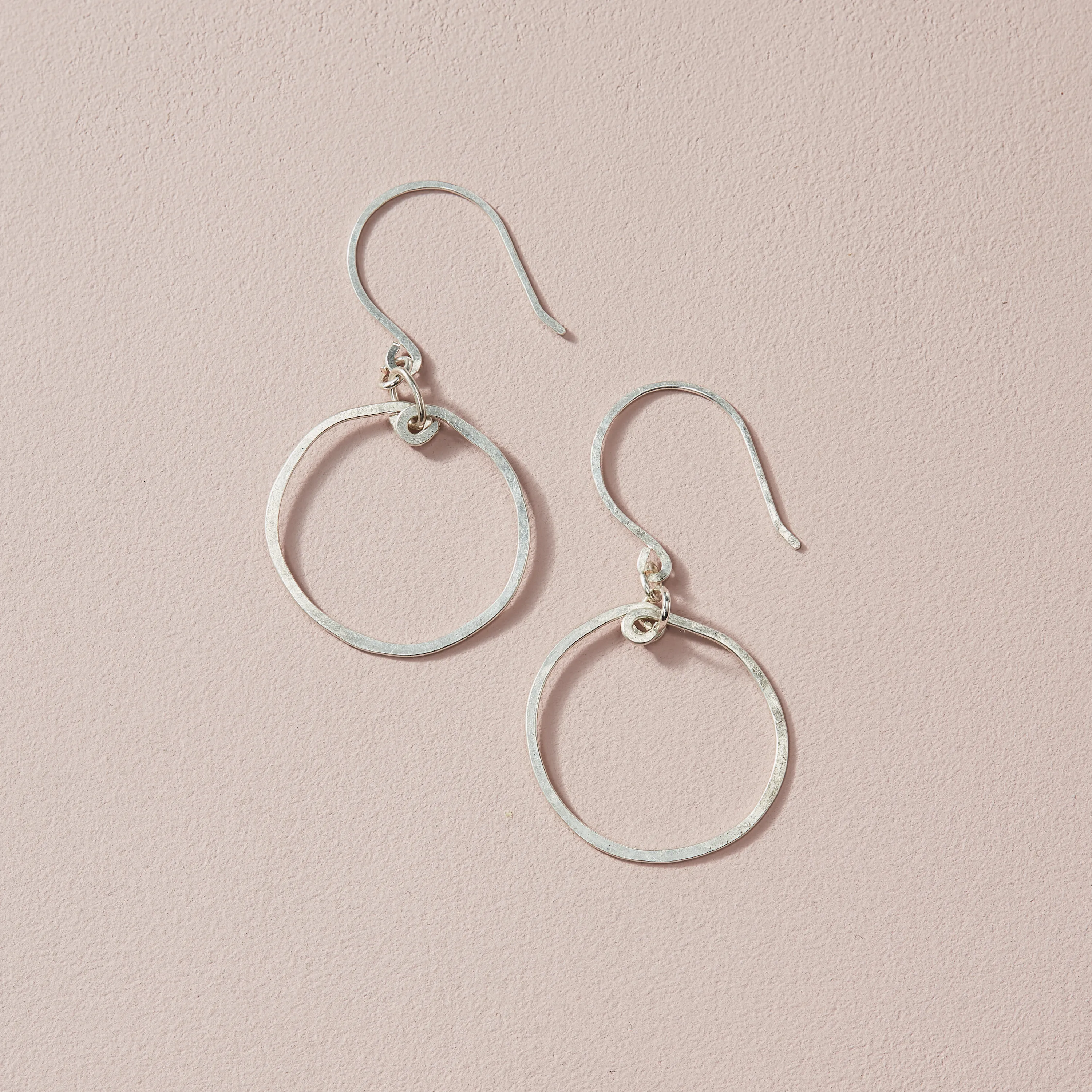 Subtle Silver Hoops