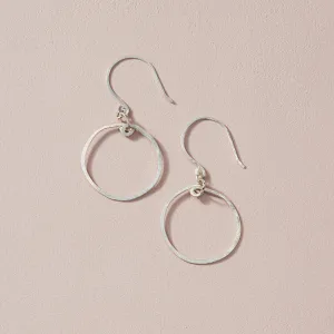 Subtle Silver Hoops