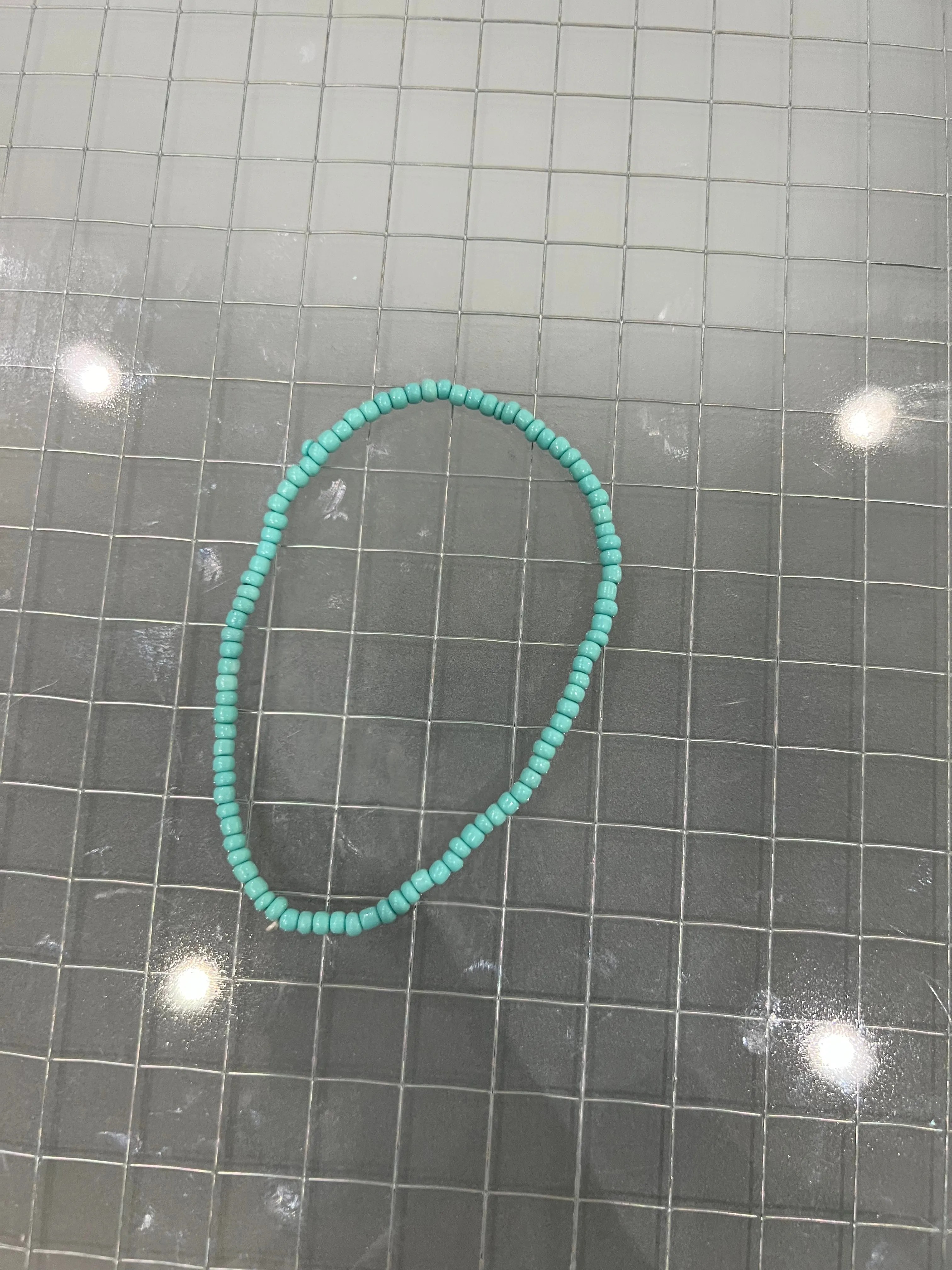 Teal anklet
