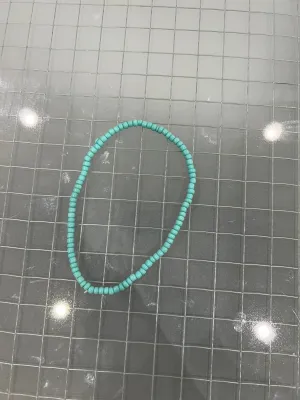 Teal anklet