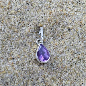 Tear Drop Pendant Amethyst