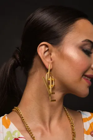 Tessa Gold Plated Love Earrings