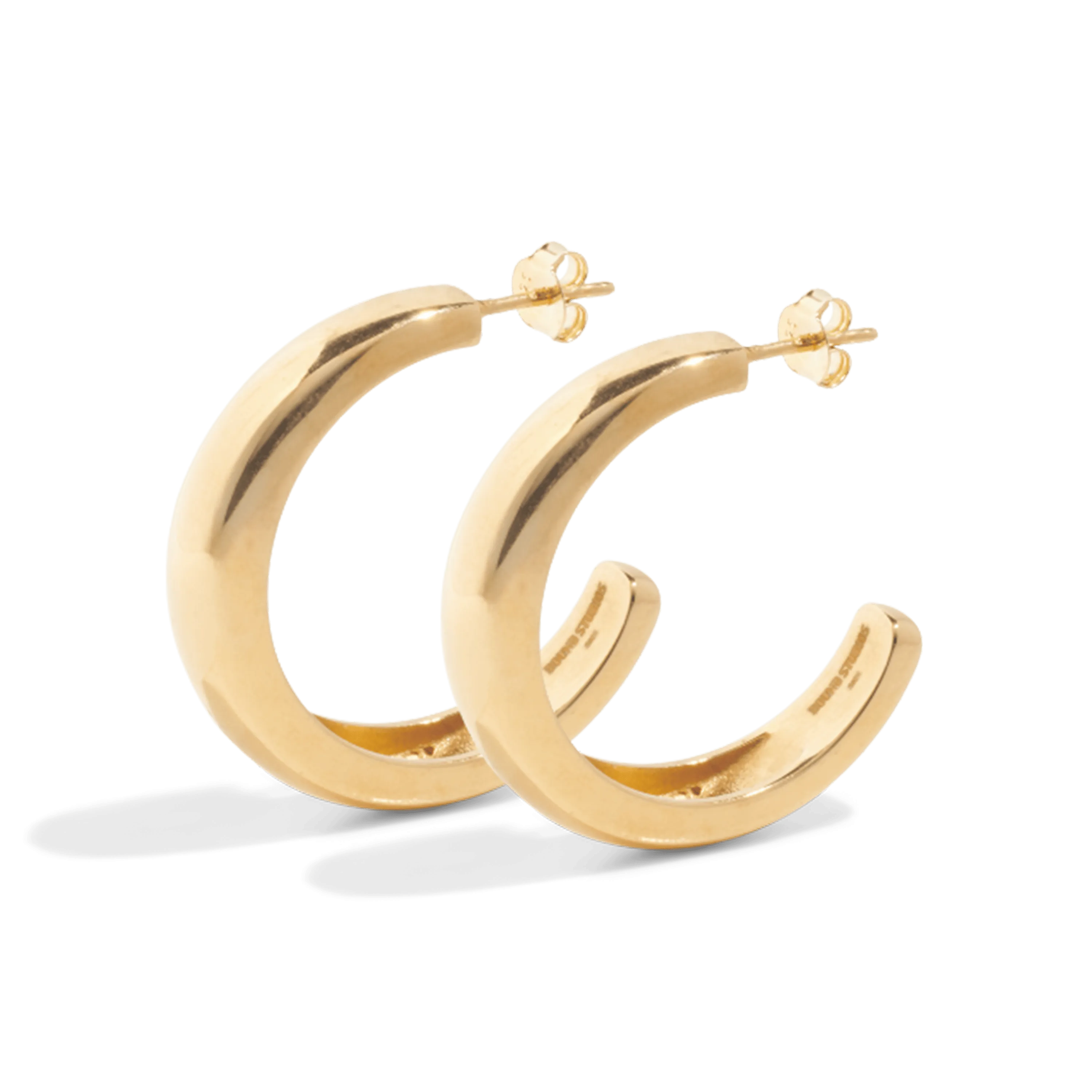 THE HARPER HOOP MEDIUM - 18k gold plated
