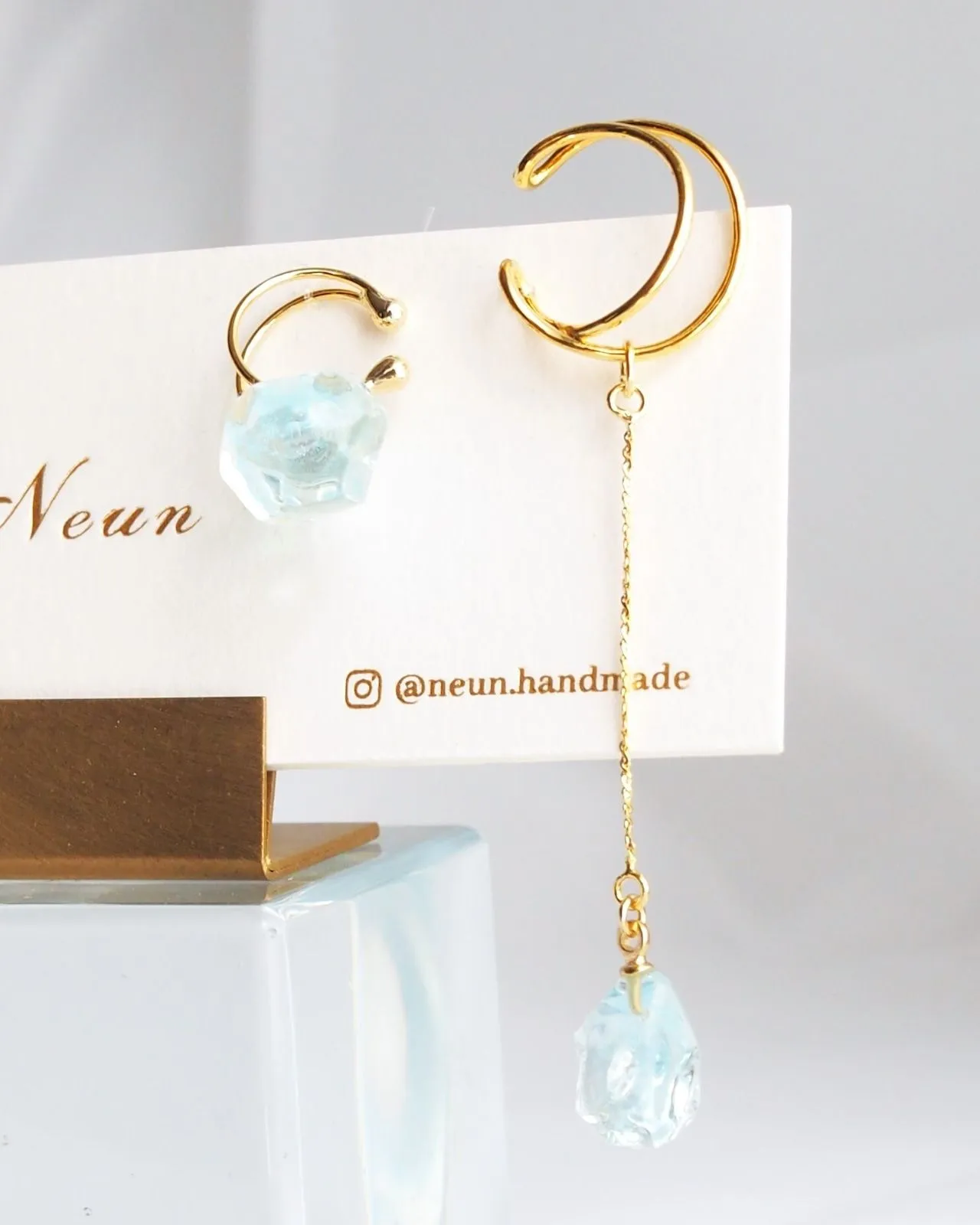 Thin ice ear cuffs [ ear cuffs / set item ].