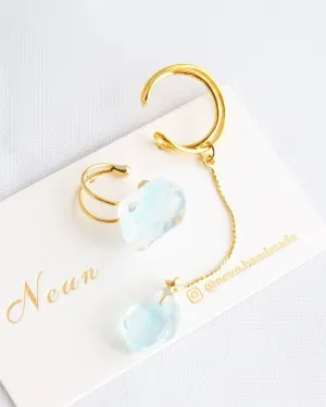 Thin ice ear cuffs [ ear cuffs / set item ].