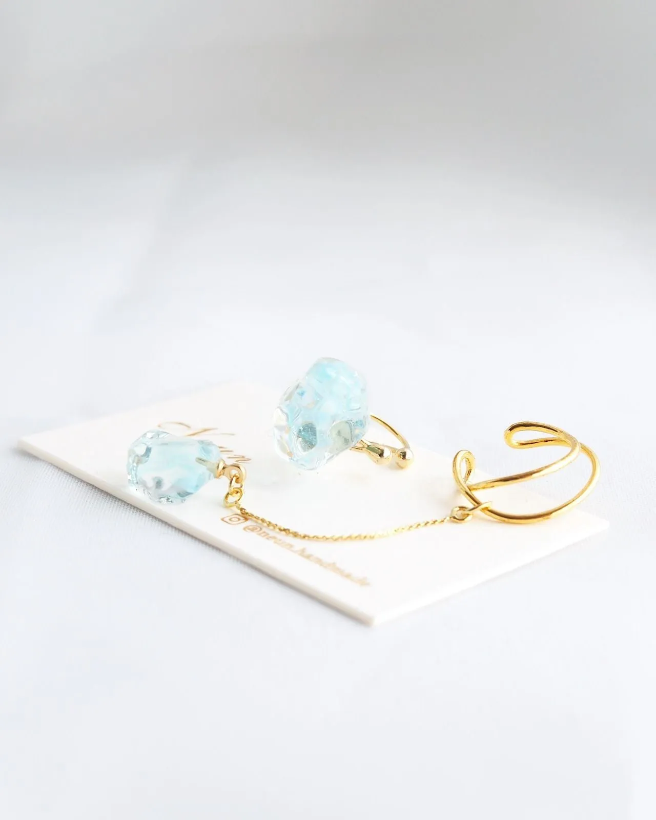 Thin ice ear cuffs [ ear cuffs / set item ].