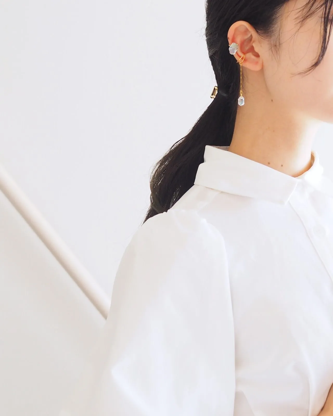 Thin ice ear cuffs [ ear cuffs / set item ].