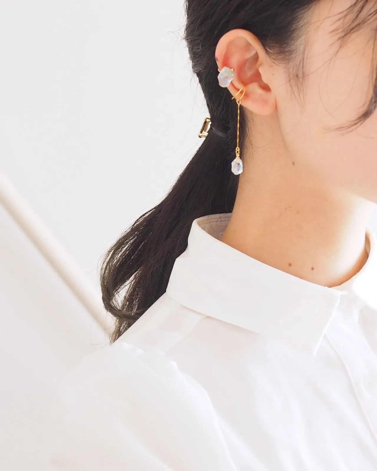 Thin ice ear cuffs [ ear cuffs / set item ].