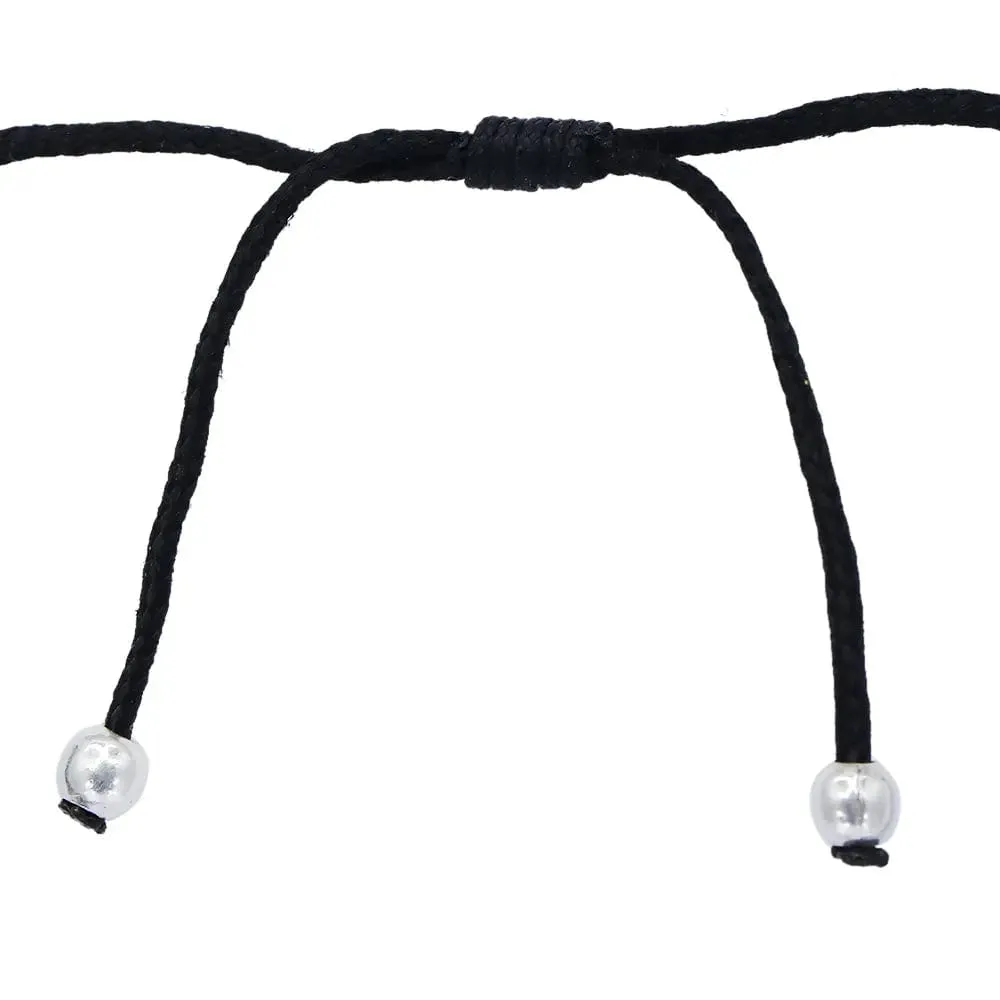 Three Stars Motif Silver 92.5 Thread Anklet