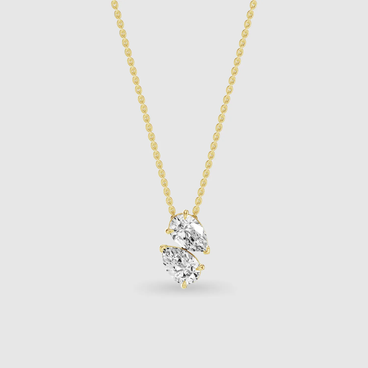 U&I Lucy Lab Grown Diamond Fashion Pendant -Pear