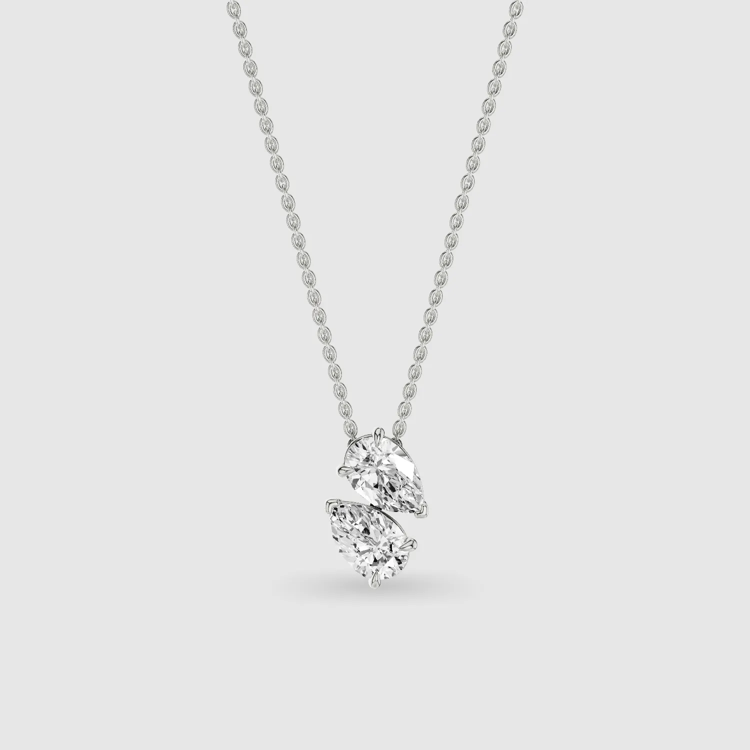 U&I Lucy Lab Grown Diamond Fashion Pendant -Pear