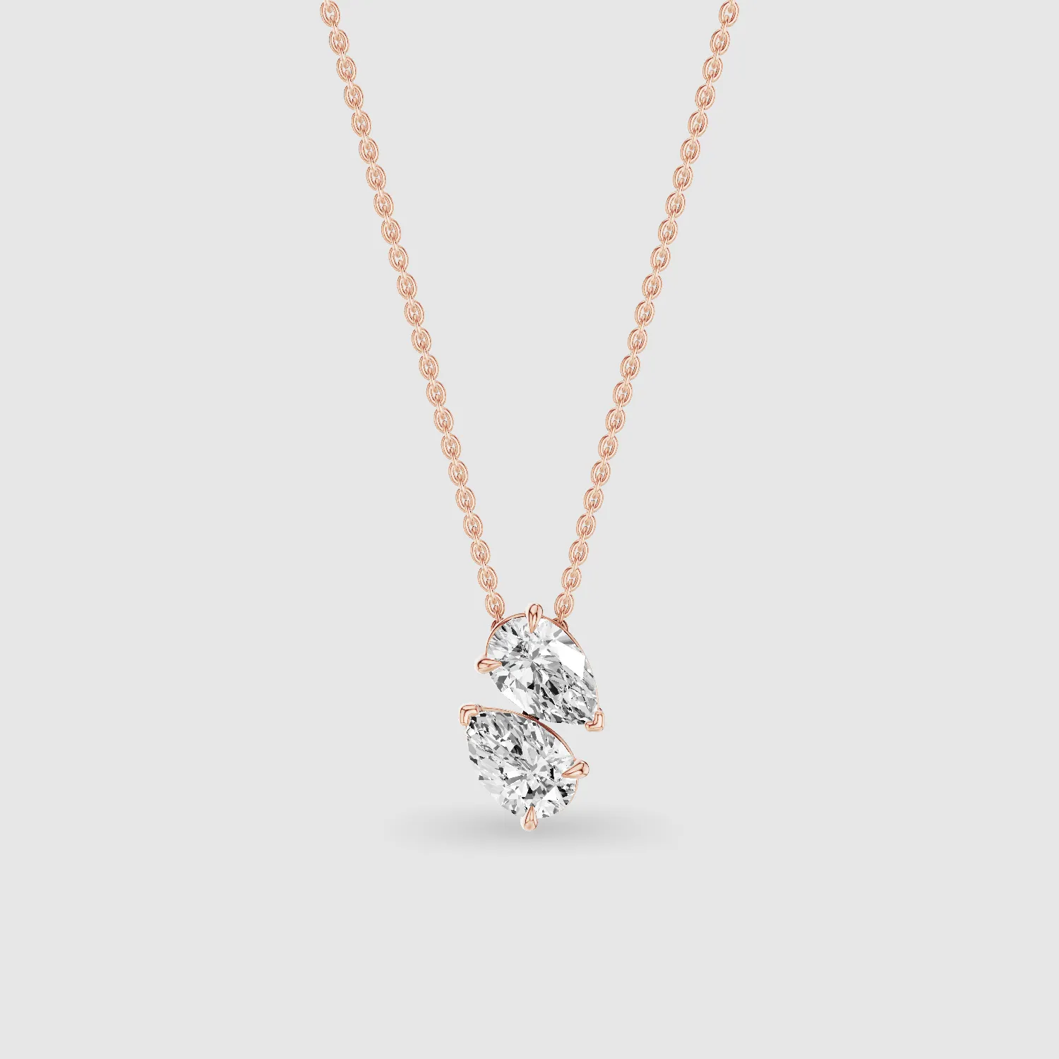 U&I Lucy Lab Grown Diamond Fashion Pendant -Pear