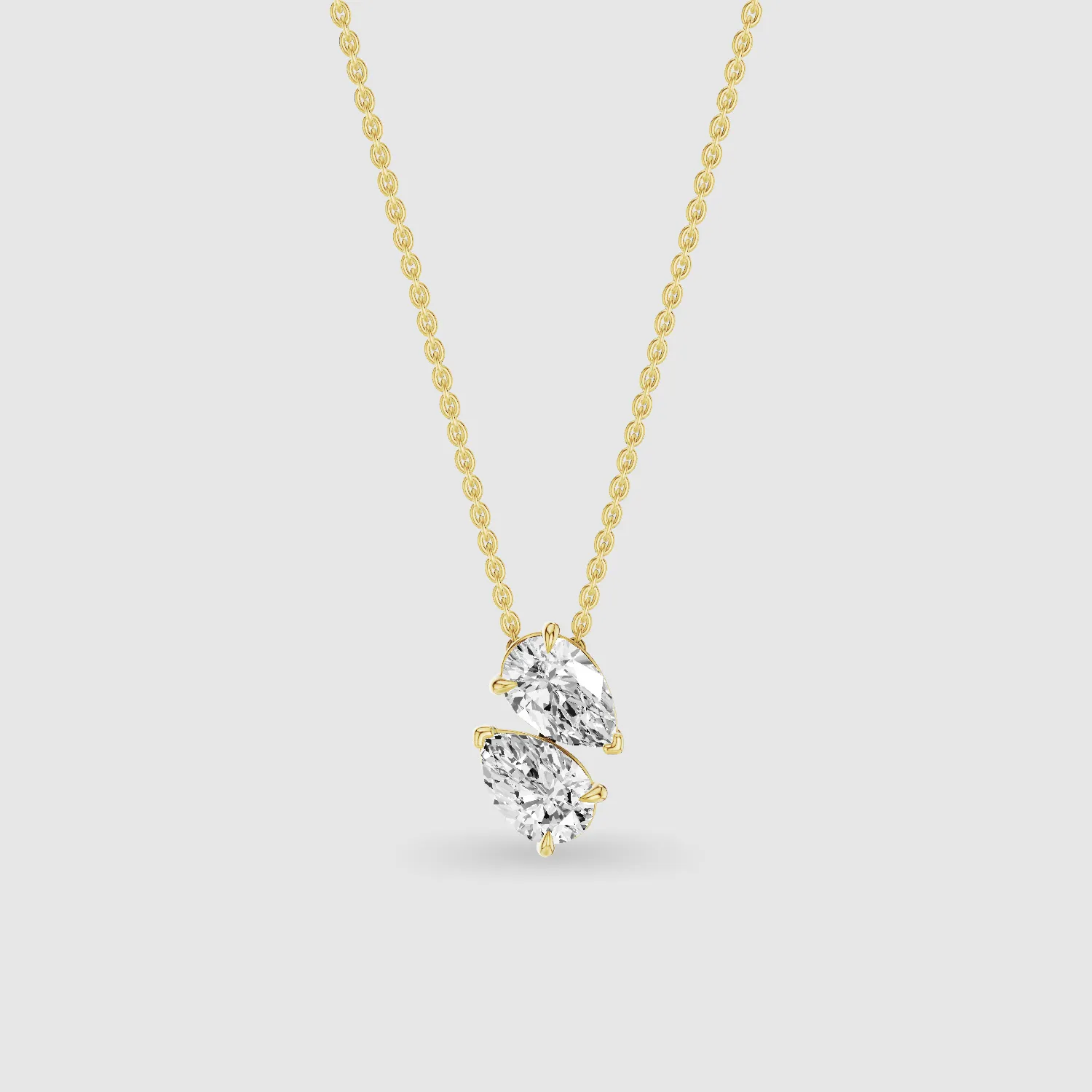 U&I Lucy Lab Grown Diamond Fashion Pendant -Pear