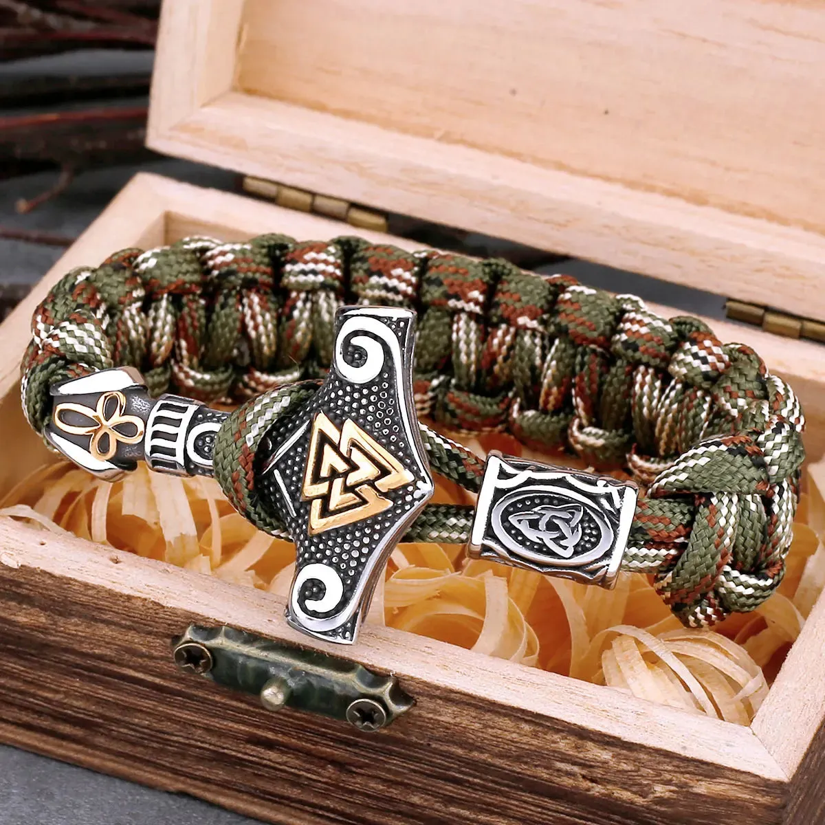 Vintage Thor's Hammer Viking Bracelet