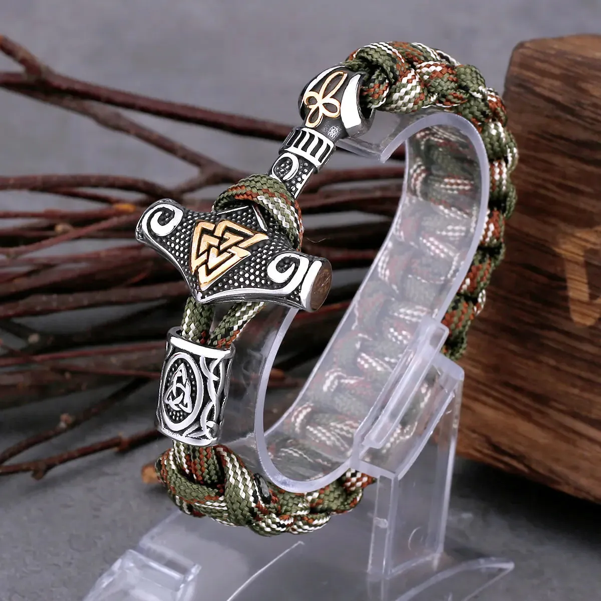 Vintage Thor's Hammer Viking Bracelet