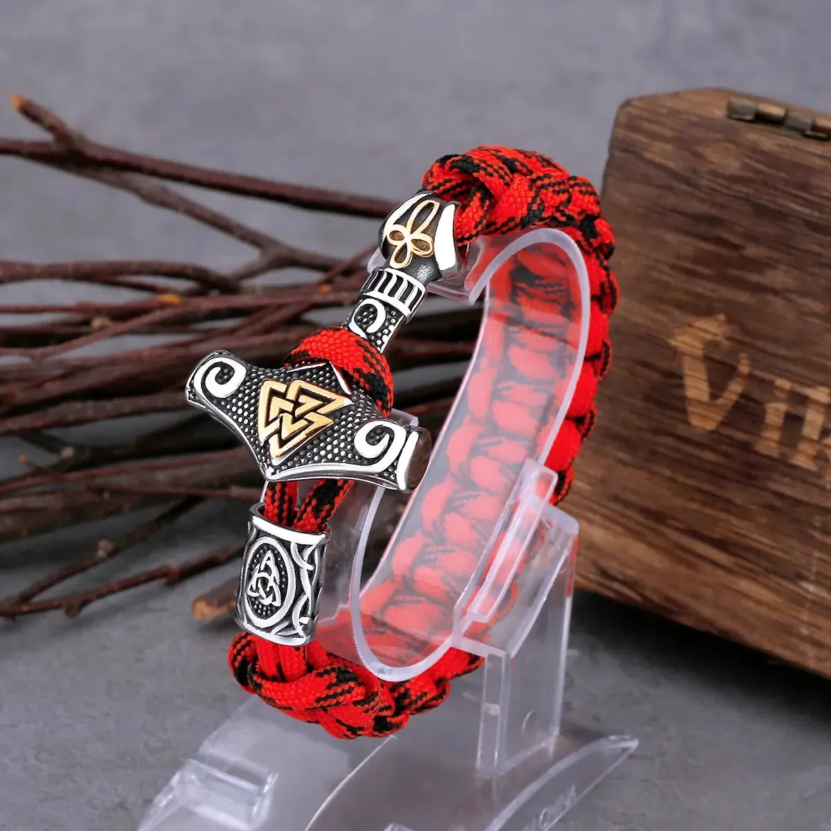 Vintage Thor's Hammer Viking Bracelet