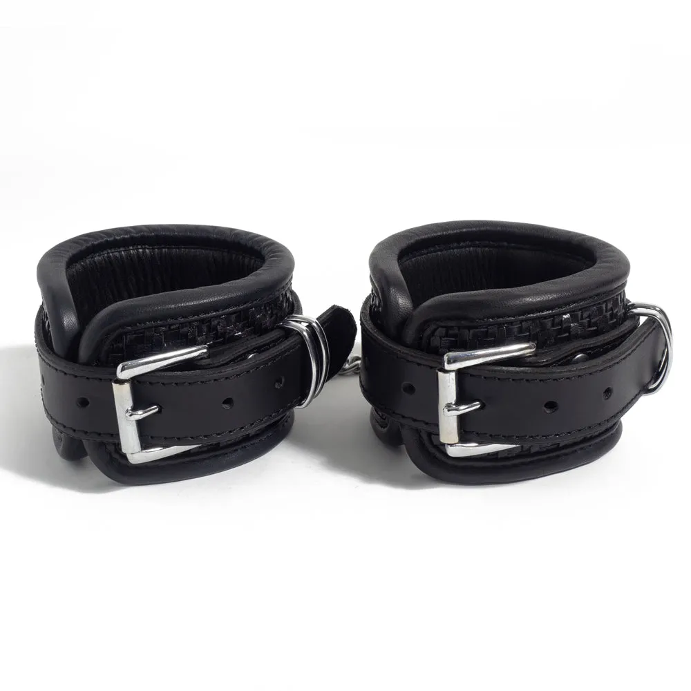 Zorba Woven Leather Wrist Cuffs