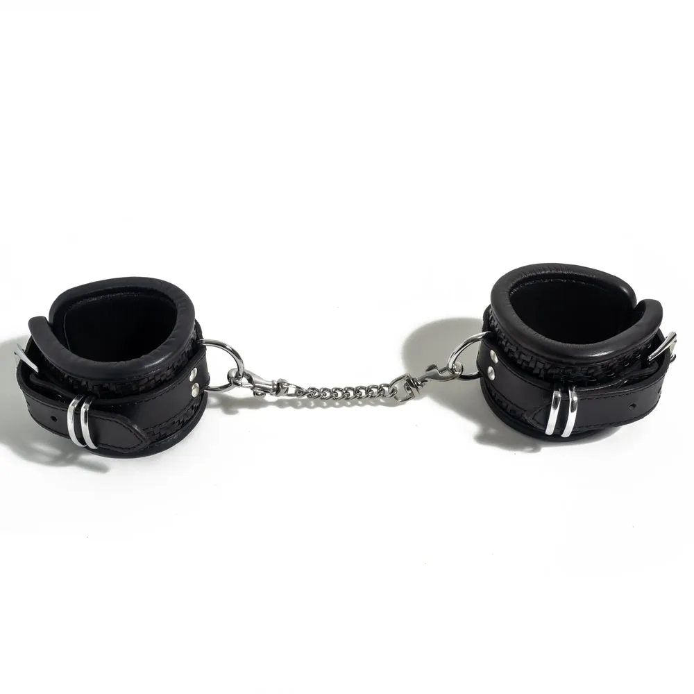 Zorba Woven Leather Wrist Cuffs